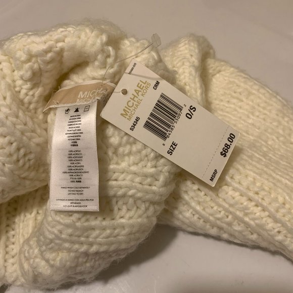 NWT MICHAEL KORS CABLE SCARF - Picture 3 of 7